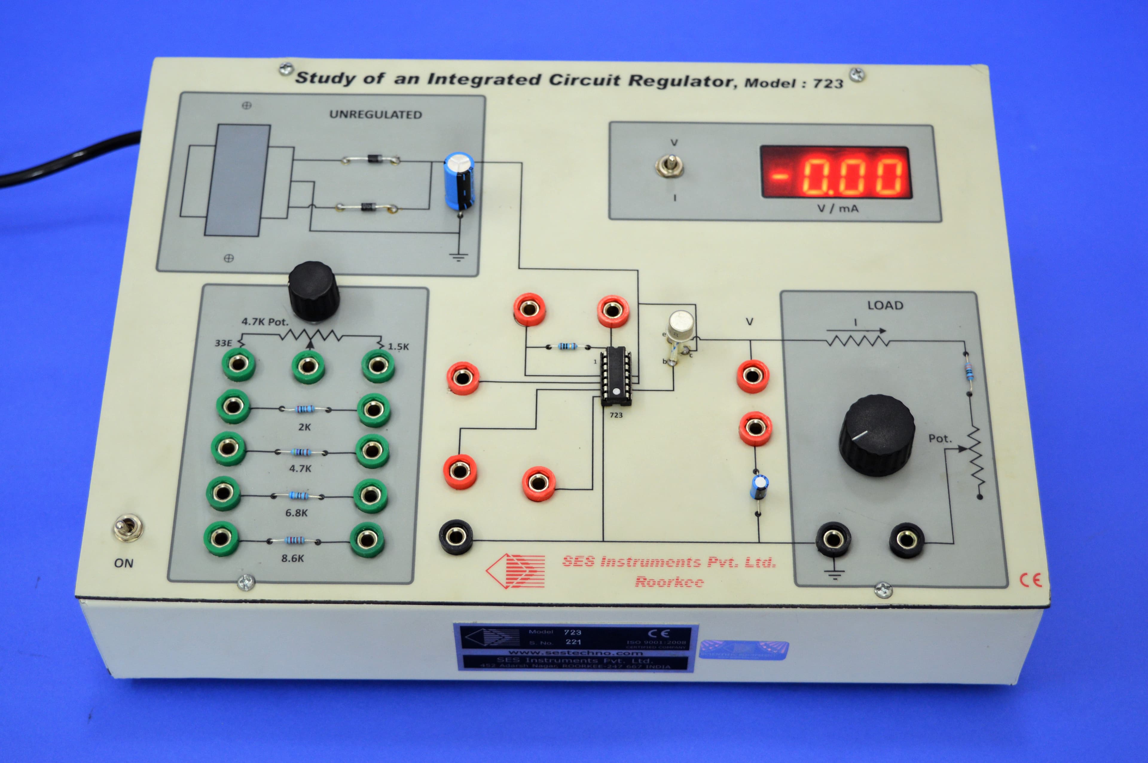 Study of an Integrated Circuit Regulator (723) (Model 723)